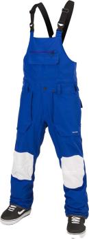Volcom Adult Unisex Roan Bib Overall Snowboard/Ski Pants, L Bright Blue