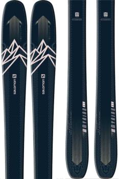 Salomon QST Myriad 85 Ski Only Skis, 169cm Dark Blue/Pink 2021