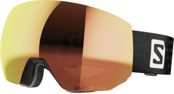 Salomon Radium Pro Photochromic Snowboard/Ski Goggles, M-L Black/Red