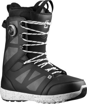Salomon Launch Lace BOA SJ Snowboard Boots, UK 8.5 Black/Black/White 2022