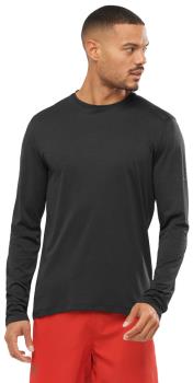 Salomon Agile Warm Hiking/Running Long Sleeve T-shirt, S Black