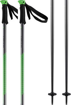 Head Multi S Ski Poles, 130cm Anthracite/Neon Green