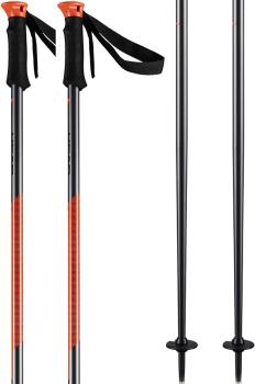 Head Multi S Ski Poles, 120cm Anthracite/Neon Red