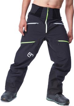 Ortovox Men's 3L Guardian Shell Ski/Snowboard Pants, S Black Raven