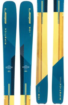 Elan Ripstick 106 Ski Only Skis, 180cm Blue/Yellow 2022