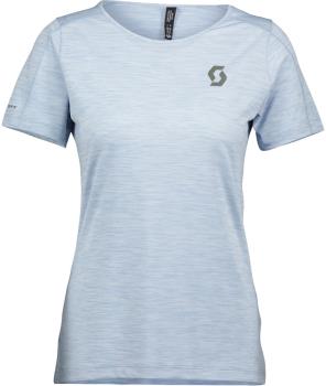 Scott Trail Run LT S/SL Women's Running T-Shirt, UK 12-14 Glace Blue