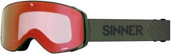 Sinner Olympia Full Red Ski/Snowboard Goggles, L Matte Moss Green