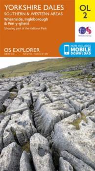 Ordnance Survey Explorer OL02 Yorkshire Dales, S & W Area Map