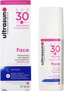 Ultrasun Face Sunscreen SPF 30 Moisturiser Anti-Ageing Lotion, 50ml
