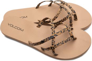 Volcom New School II Women's Open Toe Sandals, UK 8 Cheetah