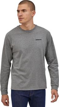 Patagonia P-6 Logo Responsibili-Tee Long Sleeve T-Shirt, XL Gravel