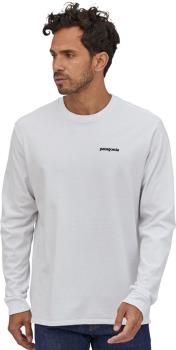 Patagonia L/S P-6 Logo Responsibili-Tee Long Sleeve T-Shirt, M White