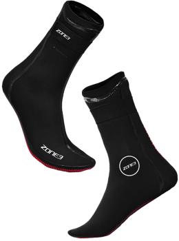 Zone3 Heat-Tech Neoprene Swim Socks Swimwear, L Black