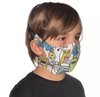 Buff Filter Kid's Protective Reusable Face Mask One Size Boo Multi