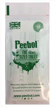 Shewee Peebol Pocket-Sized Disposable Urinal Bag, Pocket Pack
