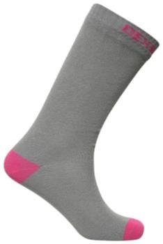 DexShell Ultra Thin Crew Waterproof Socks, UK 12-14 Grey/Pink