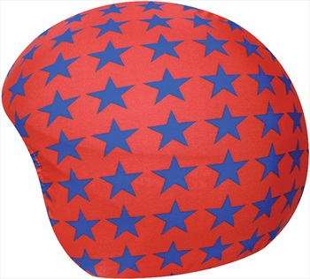 Coolcasc Printed Cool Ski/Snowboard Helmet Cover, One Size, Red Stars
