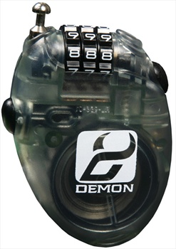 Demon Mini Snowboard Lock, Translucent Smoke