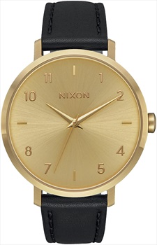 Nixon Arrow Leather Women's Watch, All Gold/Black