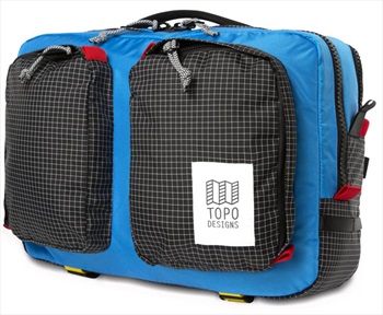 Topo Designs Global Briefcase Daypack/Rucksack, Blue/Black Ripstop