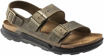 Birkenstock Adult Unisex Milano Ct Oiled Leather Sandal, Uk 11.5 Faded Khaki