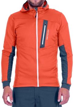 Ortovox Adult Unisex Fleece Light Full Zip Jacket, Xl Clay Orange
