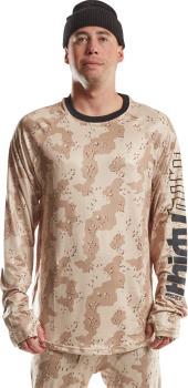 thirtytwo RideLite Long Sleeve Thermal Base Layer Top, L Sand