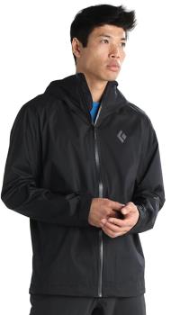 Black Diamond Stormline Stretch Rain Shell Waterproof Jacket XL Black