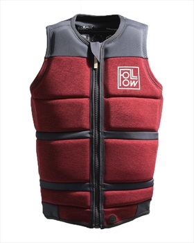 Follow Surf Edition Wakeboard Impact Vest Jacket, S Red Wine 2021