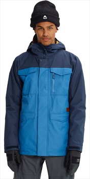 Burton Men's Covert Ski/Snowboard Jacket, S Vallarta Blue/Mood Indigo