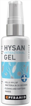 Pyramid Hysan Hand Sanitiser Gel Antibacterial Travel Protection, 60ml