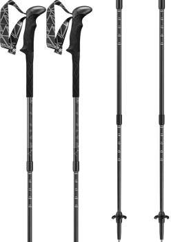 Leki Black Series SLS XTG Carbon Trekking Poles, 100-135cm Black