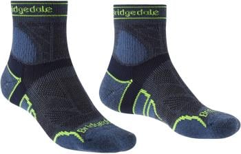 Bridgedale Trail Run Lightweight T2 Merino Running Socks, XL Blue
