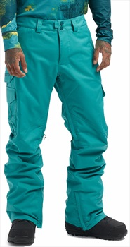 Burton Cargo Relaxed Fit Snowboard/Ski Pants, XXS Green/Blue Slate
