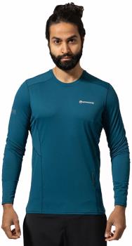 Montane Sabre Technical Long Sleeve Base Layer Top, L Narwhal Blue