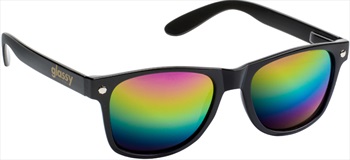 Glassy Sunhaters Leonard Sunglasses Black Coloured Mirror Lens