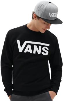 Vans Classic Crew II Men's Pullover Sweater, XL Black/White