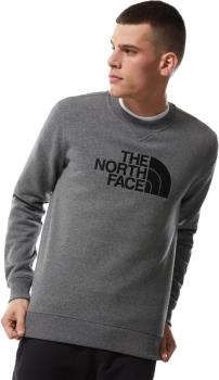The North Face Drew Peak Crew Neck Pullover Sweater, S Grey Heather