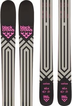 Black Crows Corvus Skis 183cm, Black/Grey, Ski Only
