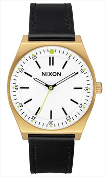 Nixon Crew Leather Women's Watch, Leather Gold/Cream/Black