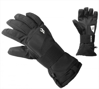 Demon Cinch Wrist Guard Ski/Snowboard Gloves, XL Black/White