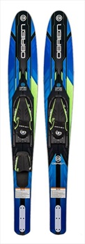 O'Brien Vortex Combo Water Skis W/ X7 Bindings, 65.5in/ UK 3.5-12 Blue