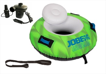 Jobe Snow Sledge Inflatable Toboggan and Pump Package, With 12V Pump