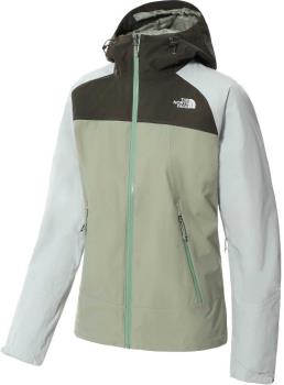 The North Face Stratos Women's Waterproof Jacket, Uk 12 Green/Grey