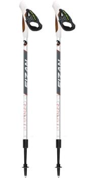 Fizan NW Fitness Adjustable Nordic Walking Poles, 75-125cm White