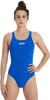 arena Solid Pro Women's One-Piece Swimsuit, UK 30 Royal Blue/White