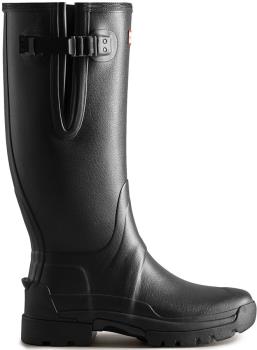 Hunter Balmoral Side Adjustable Wellington Boot, UK 13 Black