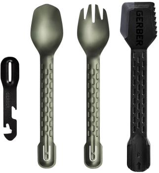 Gerber Compleat Tool Compact Cutlery & Multi-Tool, Flat Sage