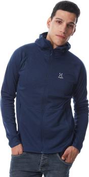 Haglofs Skuta Hood Fleece Full Zip Jacket, XL Tarn Blue