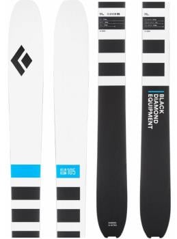 Black Diamond Helio Recon 105 Skis, 185cm Black/White